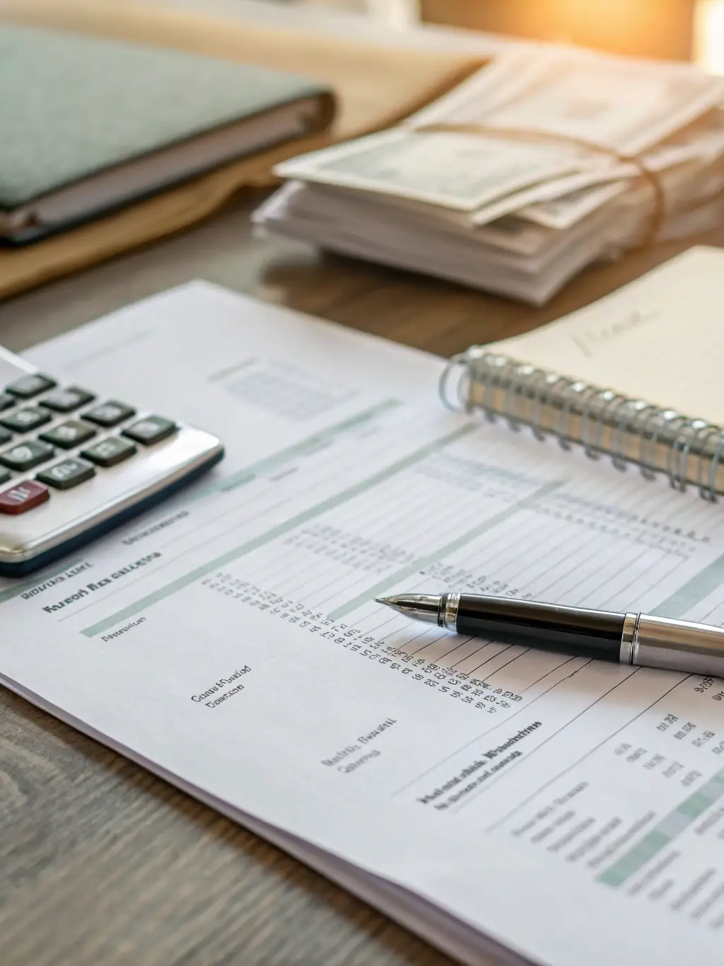 An image of bank statements and financial reports being reconciled, highlighting the precision and attention to detail in Shoebox Bookkeeping's reconciliation services.